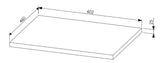 Waschtischplatte Leonis Sherman Eiche 60,2 cm