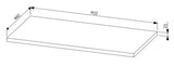 Waschtischplatte Leonis Sherman Eiche 90,2 cm