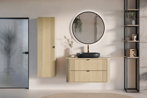 Waschtischplatte Ovara Cremona Eiche 100,4 cm – Ansicht 8