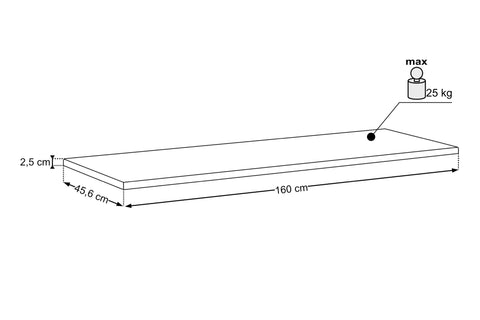 Waschtischplatte Sombrela Schilfgrün 160 cm – Ansicht 7