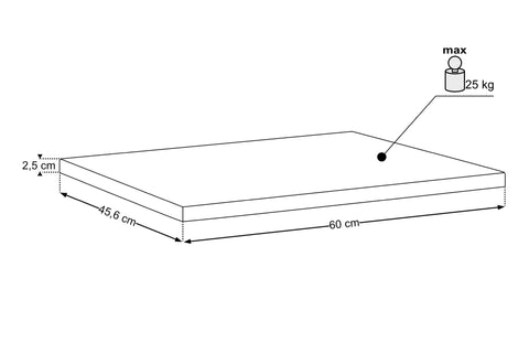 Waschtischplatte Sombrela Schilfgrün 60 cm – Ansicht 8