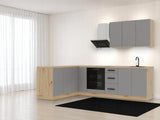 Winkelküche K99-G270 – Nexa Beige – Design trifft Funktionalität