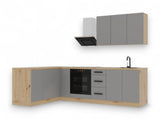 Winkelküche K99-G270 – Nexa Beige – Design trifft Funktionalität – Ansicht 2