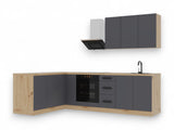 Winkelküche K99-G270 – Nexa – Grau – Design trifft Funktionalität – Ansicht 3