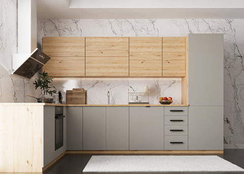 Winkelküche – Nexa Beige Woodline – K53-G330 – Ansicht 3