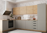 Winkelküche – Nexa Beige Woodline – K53-G330 – Ansicht 4