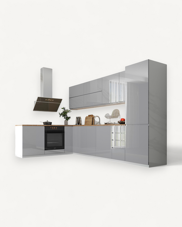 Winkelküche – Velmora Grau – K54-G330 R