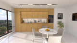 Nexa Küchenzeile KÜ05-L – Woodline – 420 cm – Großzügige Designküche mit maximalem Stauraum
