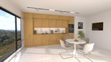 Nexa Küchenzeile KÜ05-L – Woodline – 420 cm – Großzügige Designküche mit maximalem Stauraum