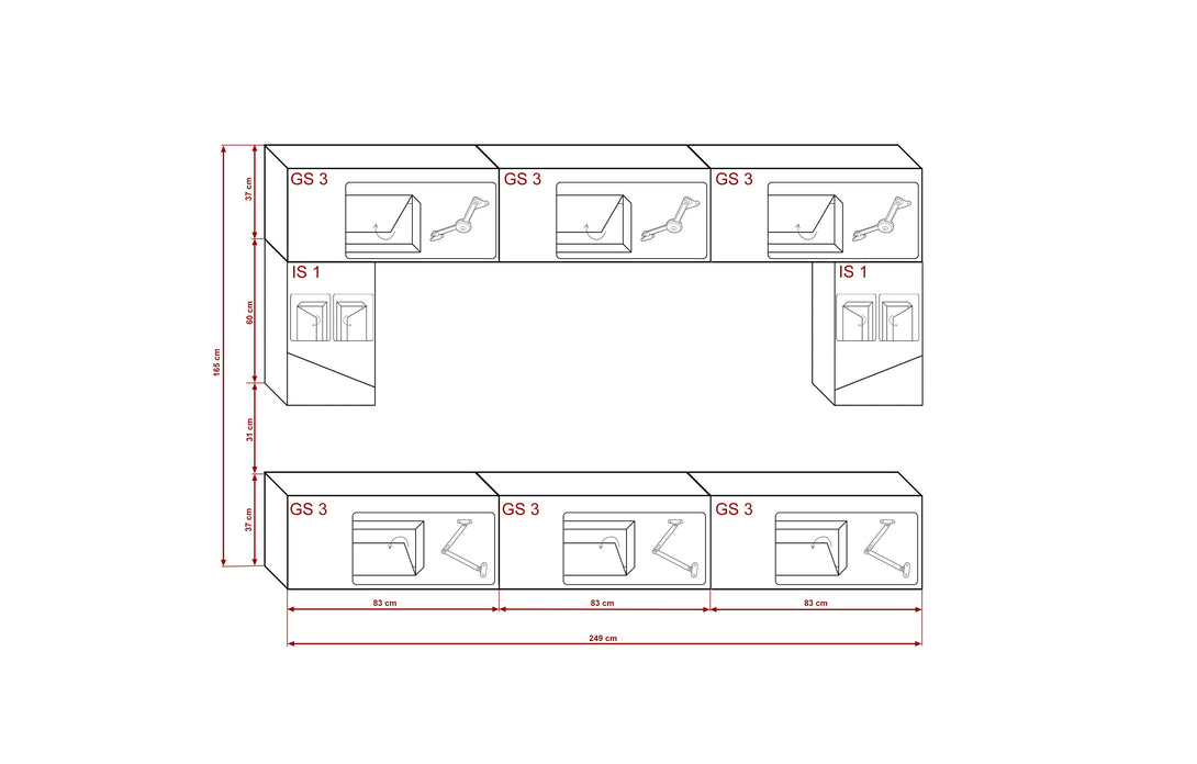 Wohnwand - Elegantes Wohnen  mit besten Materialien für ein stilvolles Ambiente.