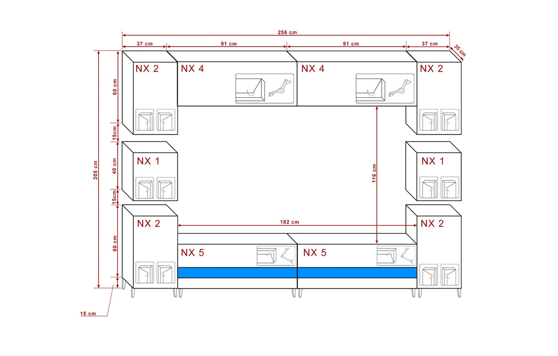 Wohnwand - Erleben Sie das Außergewöhnliche / Raffinesse im höchsten Stil.