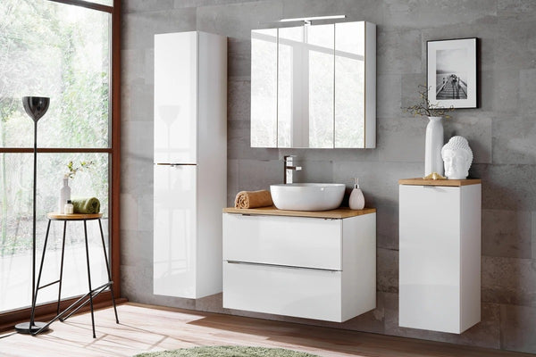 Badmöbel-Set - Capri White - Wärme und Eleganz in Ihrem Badezimmer. - ROYAL24_MARKT