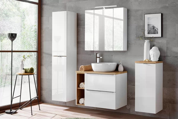 Badmöbel-Set - Capri White - Praktische und effiziente Aufbewahrung. - ROYAL24_MARKT